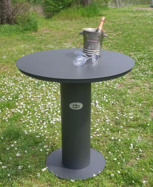 Tischplatte 2mm Stahl für d83cm